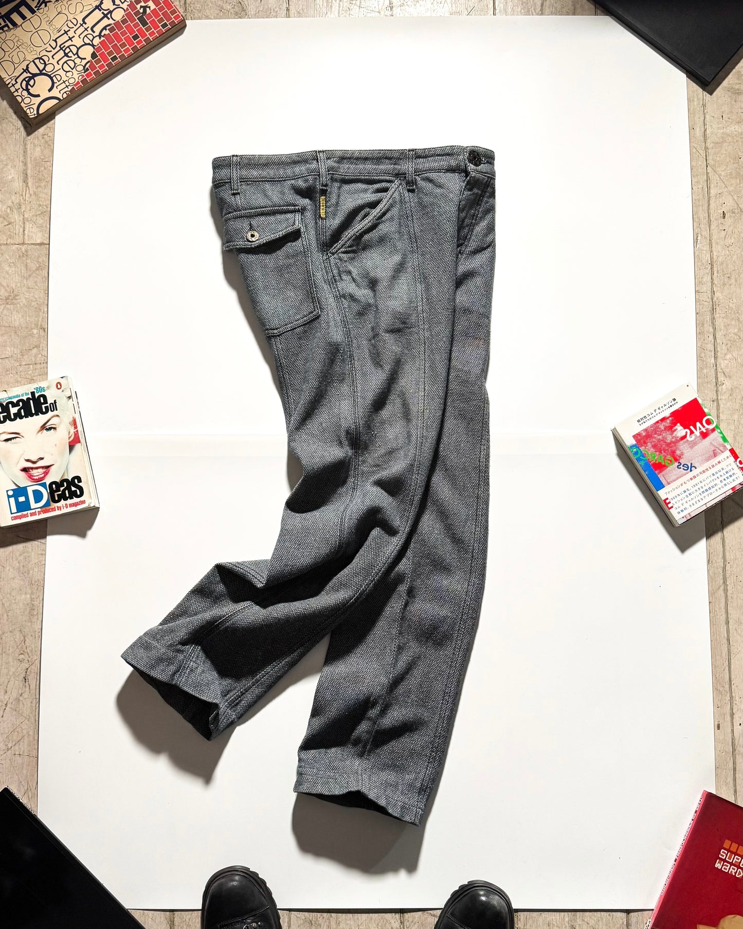 Early 2000s Woven Panelled Work Trousers  (33~36)