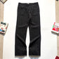 Early 2000s Striped Black Bootcut Trousers (30~31)