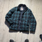 90s Harris Tweed Wool Plaid Puffer Jacket (OS)