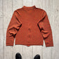 AW1997 Warm Wavy Pattern Knit Zip Up Sweater (L)