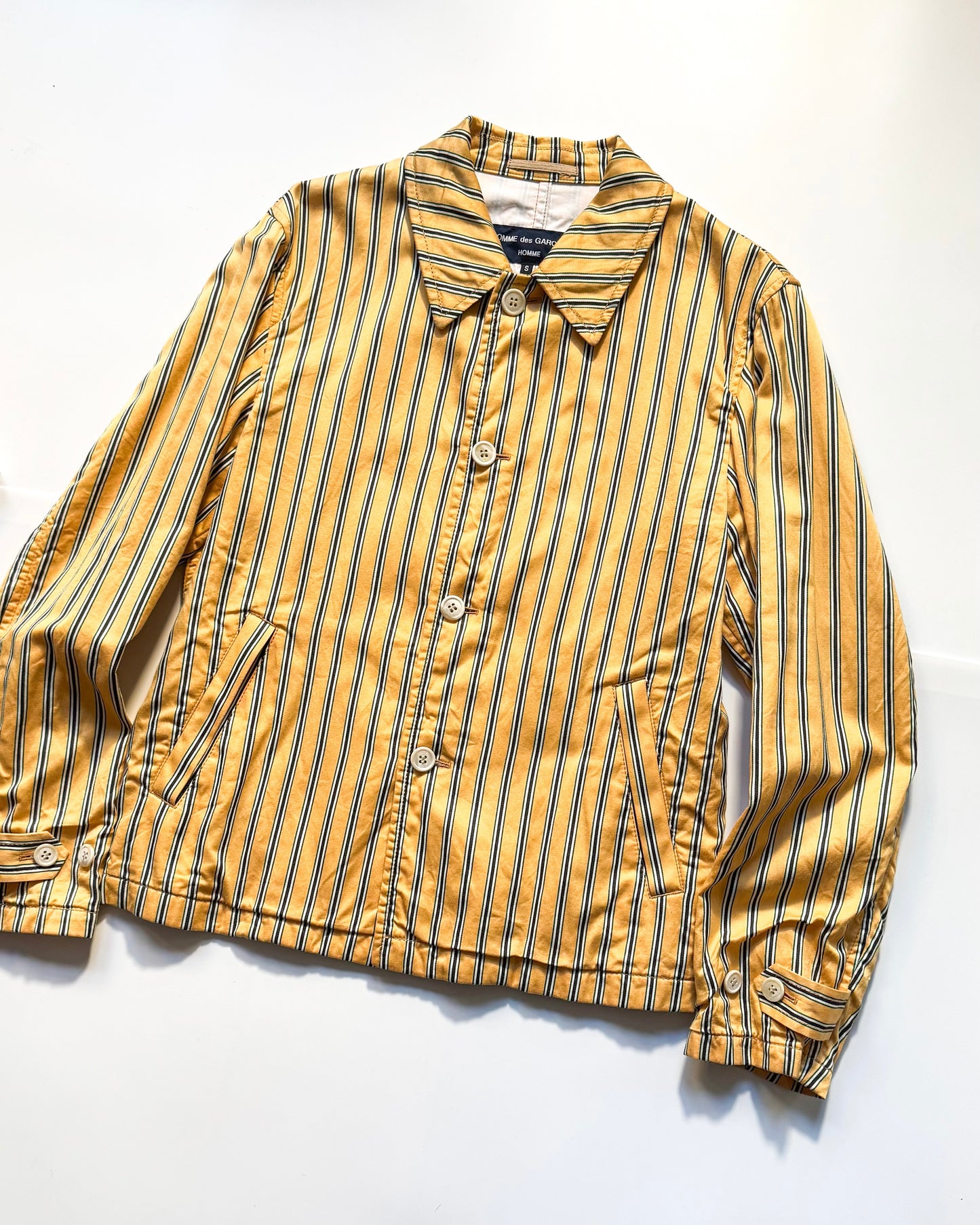 2003 Striped Yellow Light Work Jacket (~M~)
