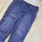 Tonal French Workwear Style Knee Panelled Jacquard Striped Pants  (32~33)