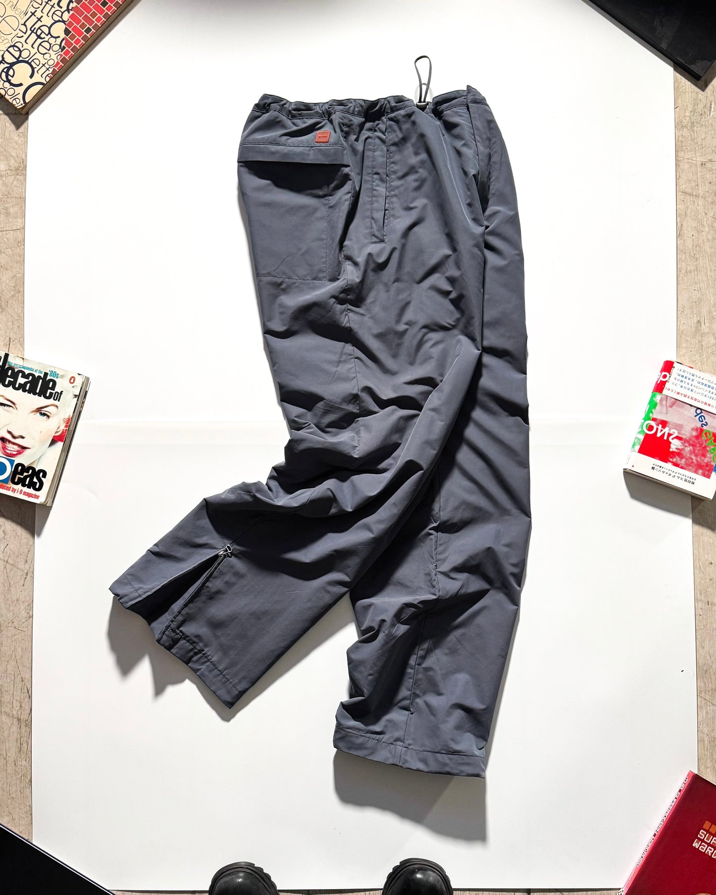 Early 2000s Clean Grey Tech Pants (33~36)