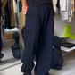 Early 2000s Navy Center Seam Comfort- Fit Smart Pants  (34~36)