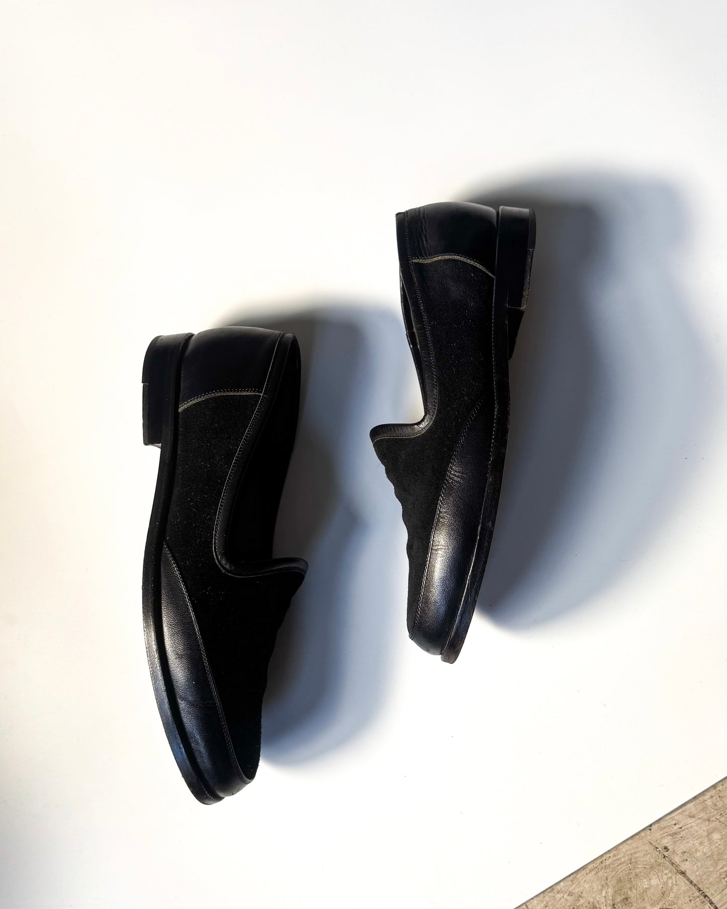 Mid 90s Sleek Suede / Leather Loafers  (JP26 / UK7.5)
