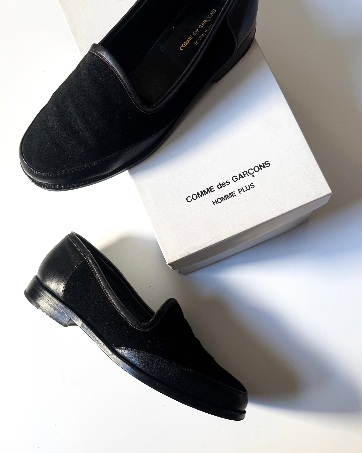 Mid 90s Sleek Suede / Leather Loafers  (JP26 / UK7.5)