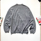 90s Washed Process Grey Tonal Ribbed Jumper (~L~)