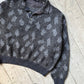 80s Abstract Pattern Polo Knit  Jumper  (M~L)