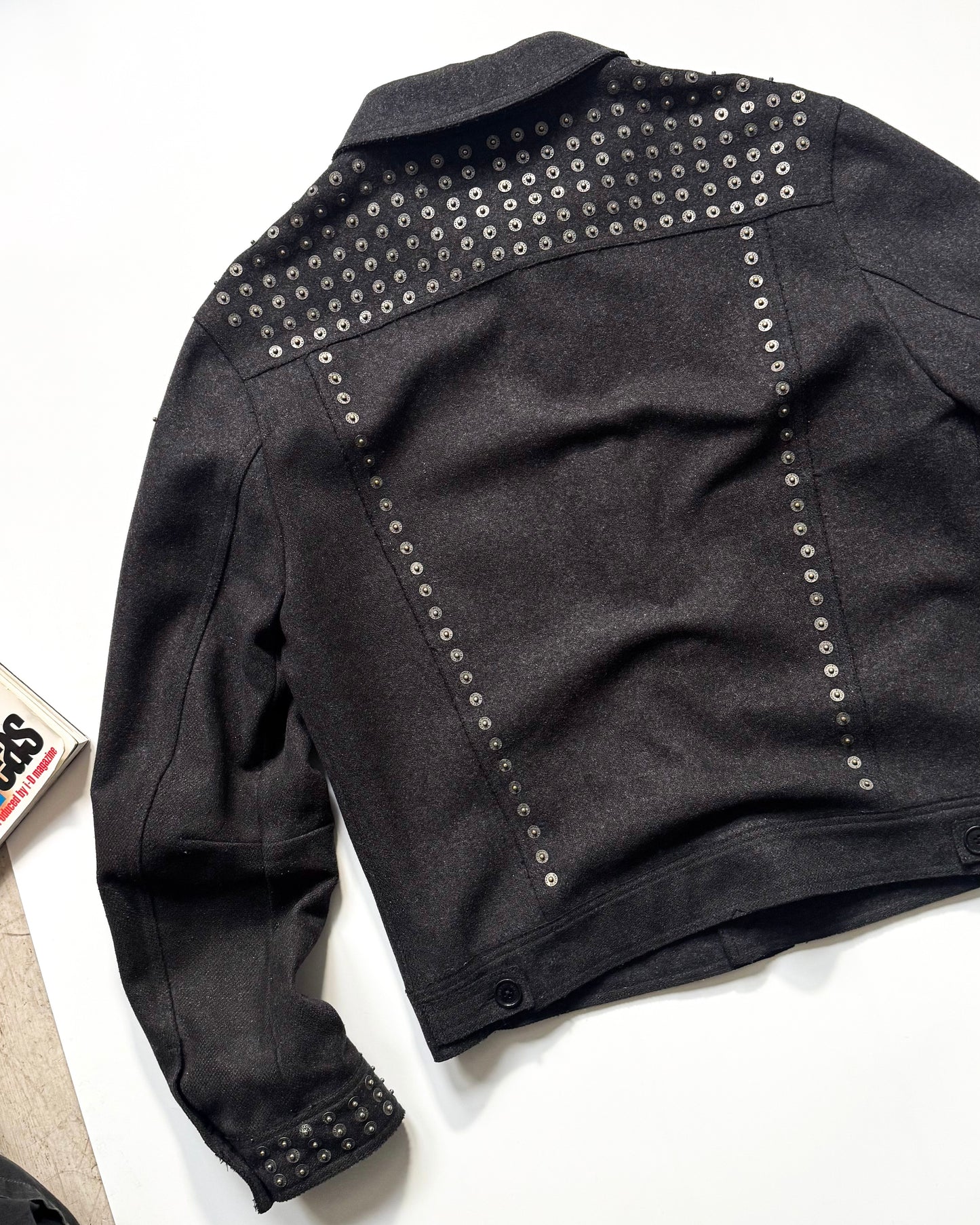 Early 2000s Studded Snap Embellished Work Jacket (~L~)