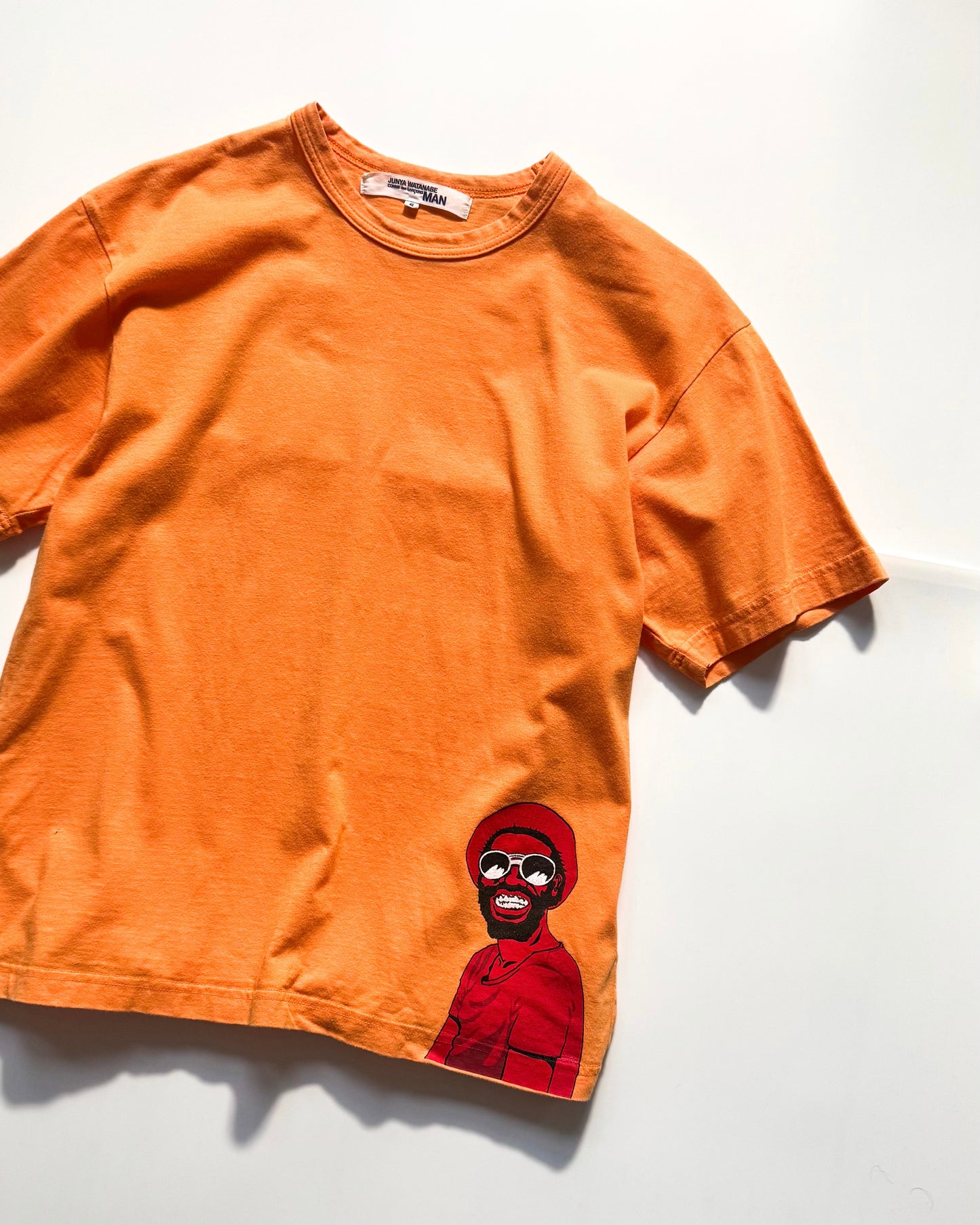 SS03 Rasta Man Print Orange / Coral T-Shirt (~S~)