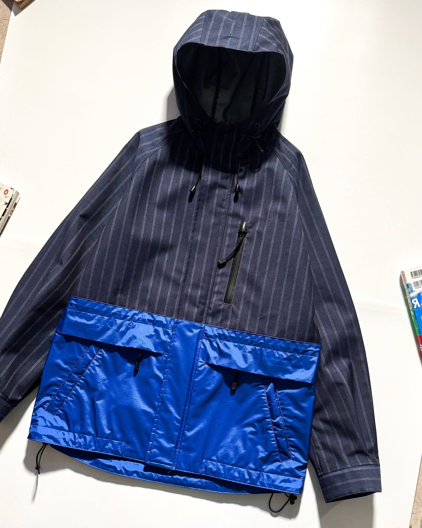 2017 Split Blue / Pinstriped Shell Jacket (~M~)