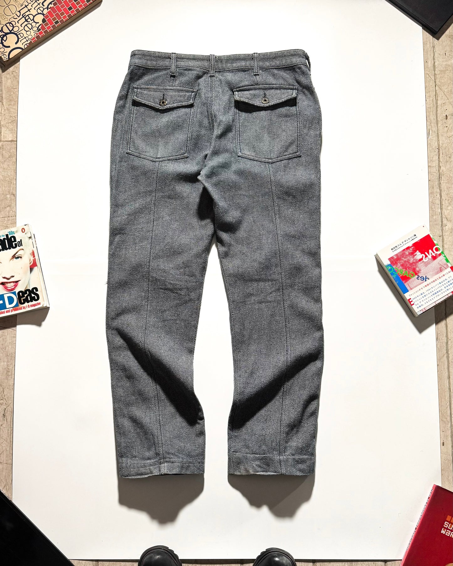 Early 2000s Woven Panelled Work Trousers  (33~36)