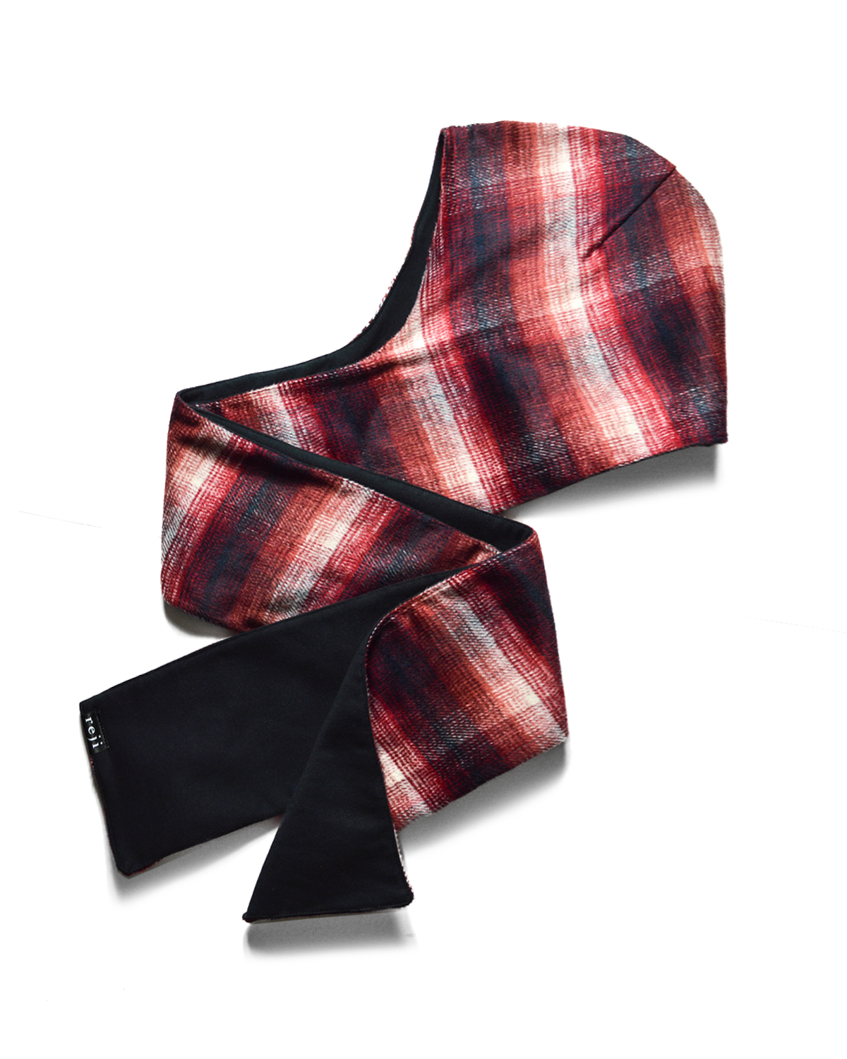 Red Plaid / Black Reversible Scood Harf (OS)