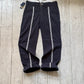 Early 2000s Navy Center Striped Taping Pants  (28 + 36 )