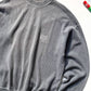 90s Washed Process Grey Tonal Ribbed Jumper (~L~)