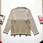 1993 Tonal Beige Split Knit Jumper (~M~)