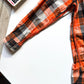 1999 Orange Plaid  Parasite Pocket Button Up Shirt (~L~)