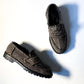 AW92 Raw Edge Tweed Style Loafers  (JP26/ UK7.5)