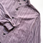 SS1995 Muted Lavender Stroke Style Abstract Stripe Henley Shirt  (S~M)
