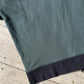Spring 2001 Tonal Washed Blue / Grey Zip Up Jersey Top (~M~)