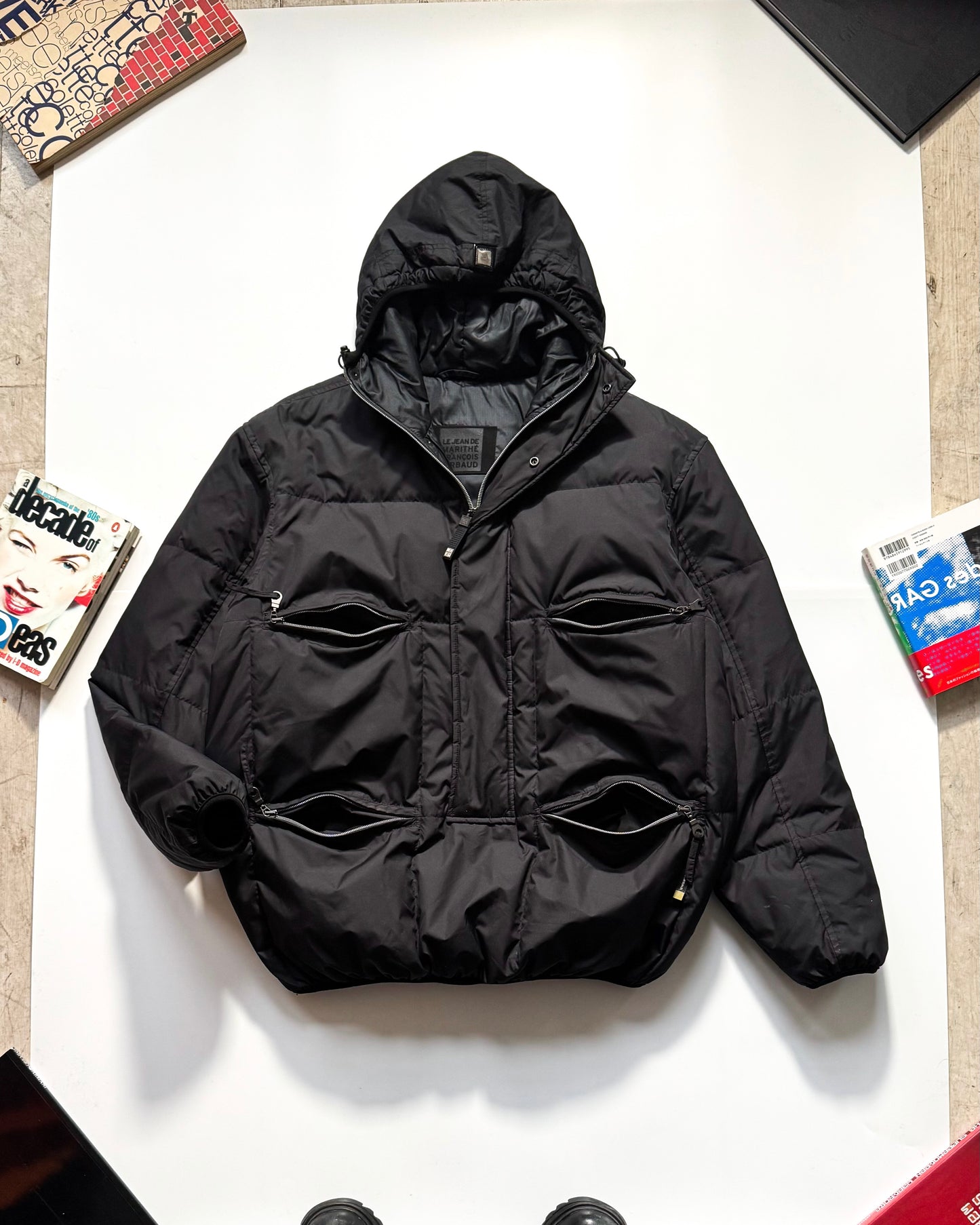 Extreme Weather Style High Neck Ninja Pullover Puffer Jacket  (~L~)