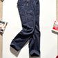 90s Washed Navy Front Carpenter Style Detail Pants  (30~32)