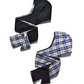 Blue Plaid / Black Reversible Scood Harf (OS)