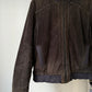 Brown Cord Contrast Navy Pocket Ribbed Trim Jacket (~L~)