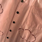 Peach Cloud Cutout Button Up Shirt  (~M~)