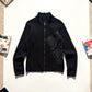 AW2000 Asymmetrical Patch Pocket Zip Up  Knit Jumper ( ~S~ )