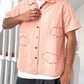 Peach Cloud Cutout Button Up Shirt  (~M~)