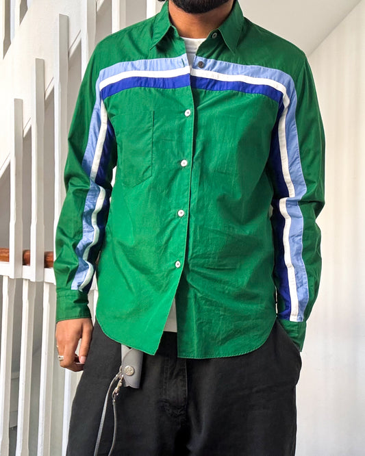 2005 Green Blue Strip Shirt (~S~)