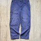 Tonal French Workwear Style Knee Panelled Jacquard Striped Pants  (32~33)
