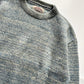 90s Heather Blue Pattern Knit Jumper (~M ~ )