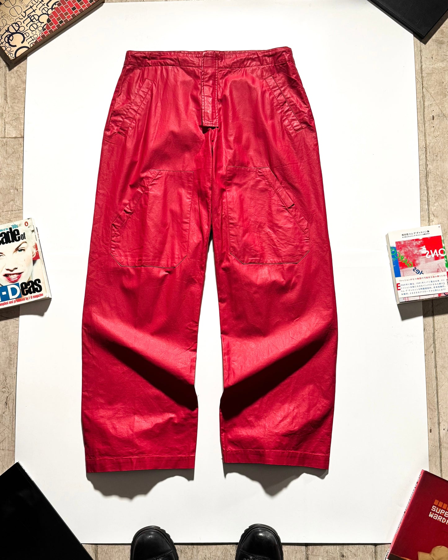 Early 2000s Equipment For Legs Coated Multi Pocket Trousers (32~34)
