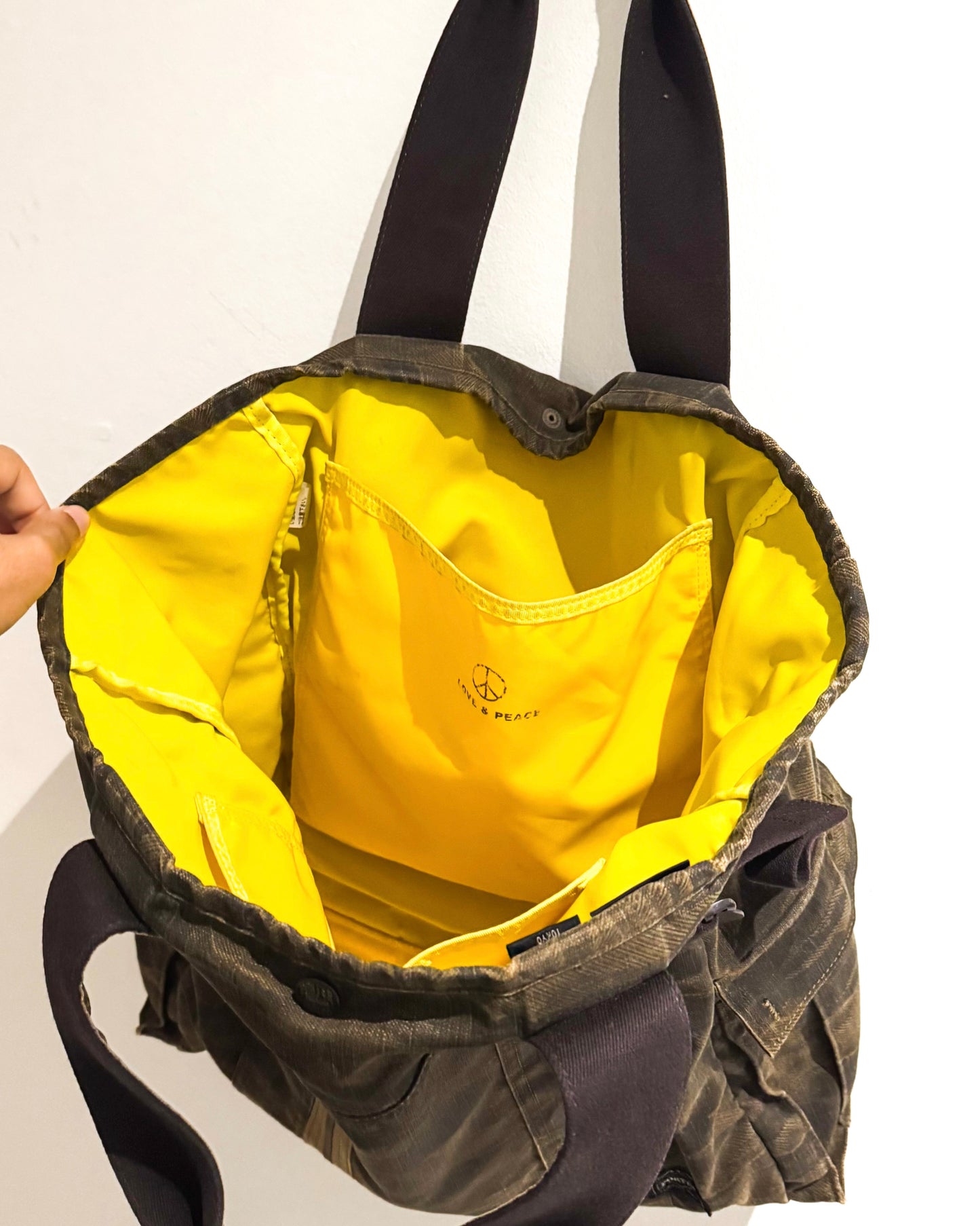 Tiger Camo Canvas Tote Bag (~OS~)