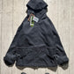 1999 Grey Loro Piana Storm System Wool Side Zip Parka Jacket (~L~)