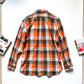 1999 Orange Plaid  Parasite Pocket Button Up Shirt (~L~)