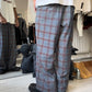 1997 Chambray Blue / Red / Yellow Plaid Pants  (30~31)