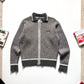 2000s Cold Grey  Zip Up Knit (M~L)