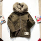 Spring 2000 Faux Fur  Face Full Zip Parka Jacket (~M~)