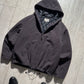 90s Wool Grey Quilted Zip Up Jacket (~L~)