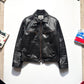 Late 90s Black Boxy Leather Work Jacket (~M~)