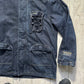 90s Drawcord Adjustment Toggle Feature Denim Parka Jacket (~XL~)