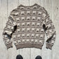 Spring 1991 Rolled 3-D Panel Archway Pattern Knit Sweater / Jumper (~M~)