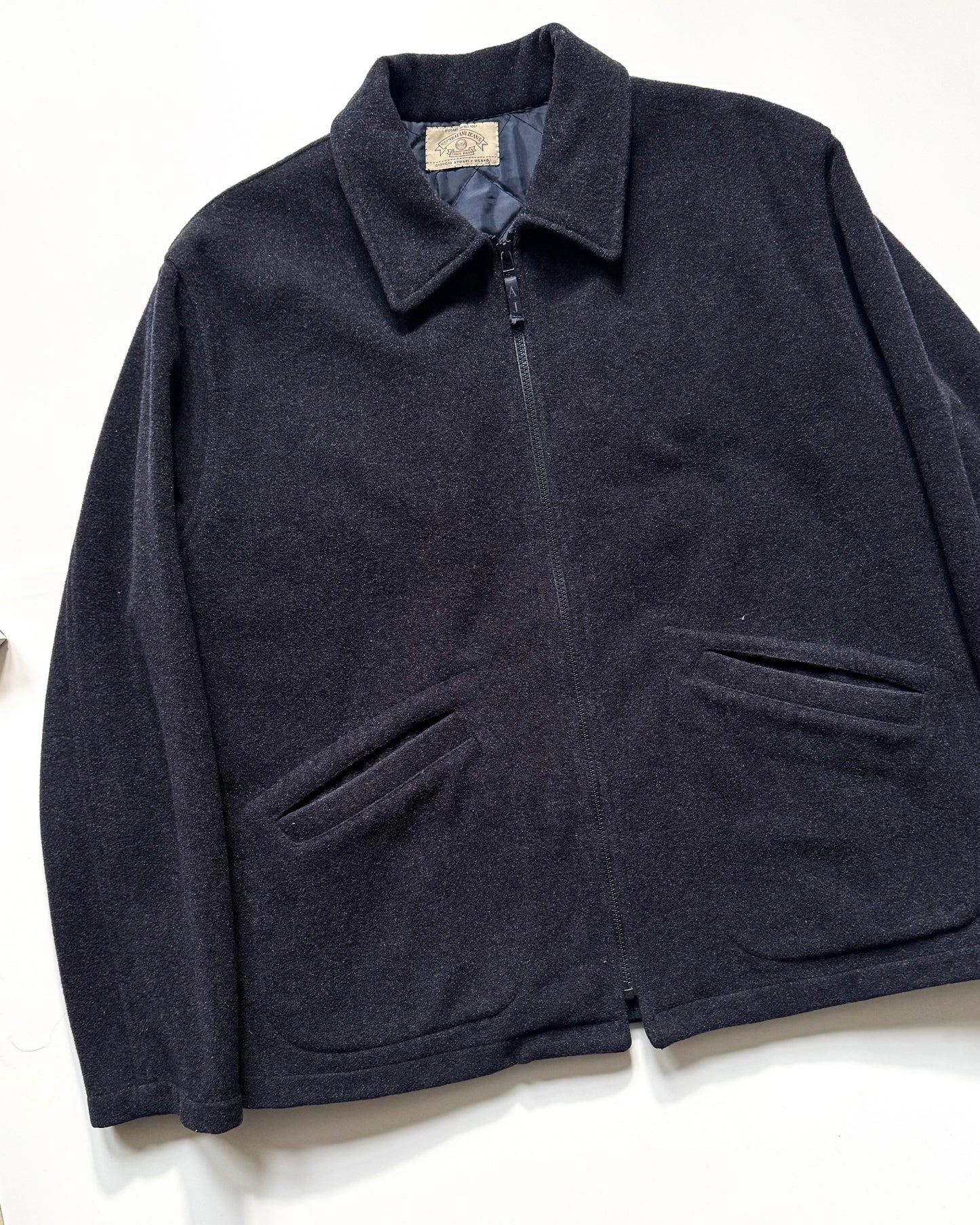 90s Washed Navy Wool Jacket (L~XL)