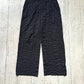 2004 Crinkle Process Striped Grey Wide Pants  (~34~)