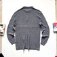 90s Washed Blue Henley Loose Gauge Knit Jumper (~XL ~ )