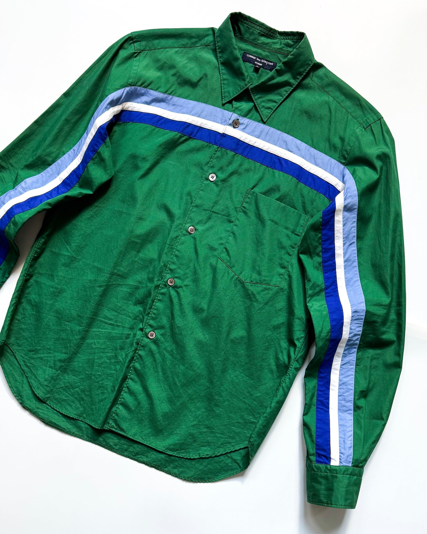 2005 Green Blue Strip Shirt (~S~)