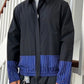 2013 Dual Fabric Blue Striped Panel Jacket (~M~)
